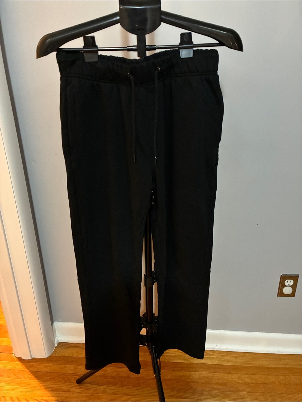 Black Men’s Straight Leg Sweatpants 2 for $25